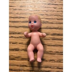 Vintage 1973 Mattel Barbie Doll Little Sis Blue Eyes Plastic Collectible Toy